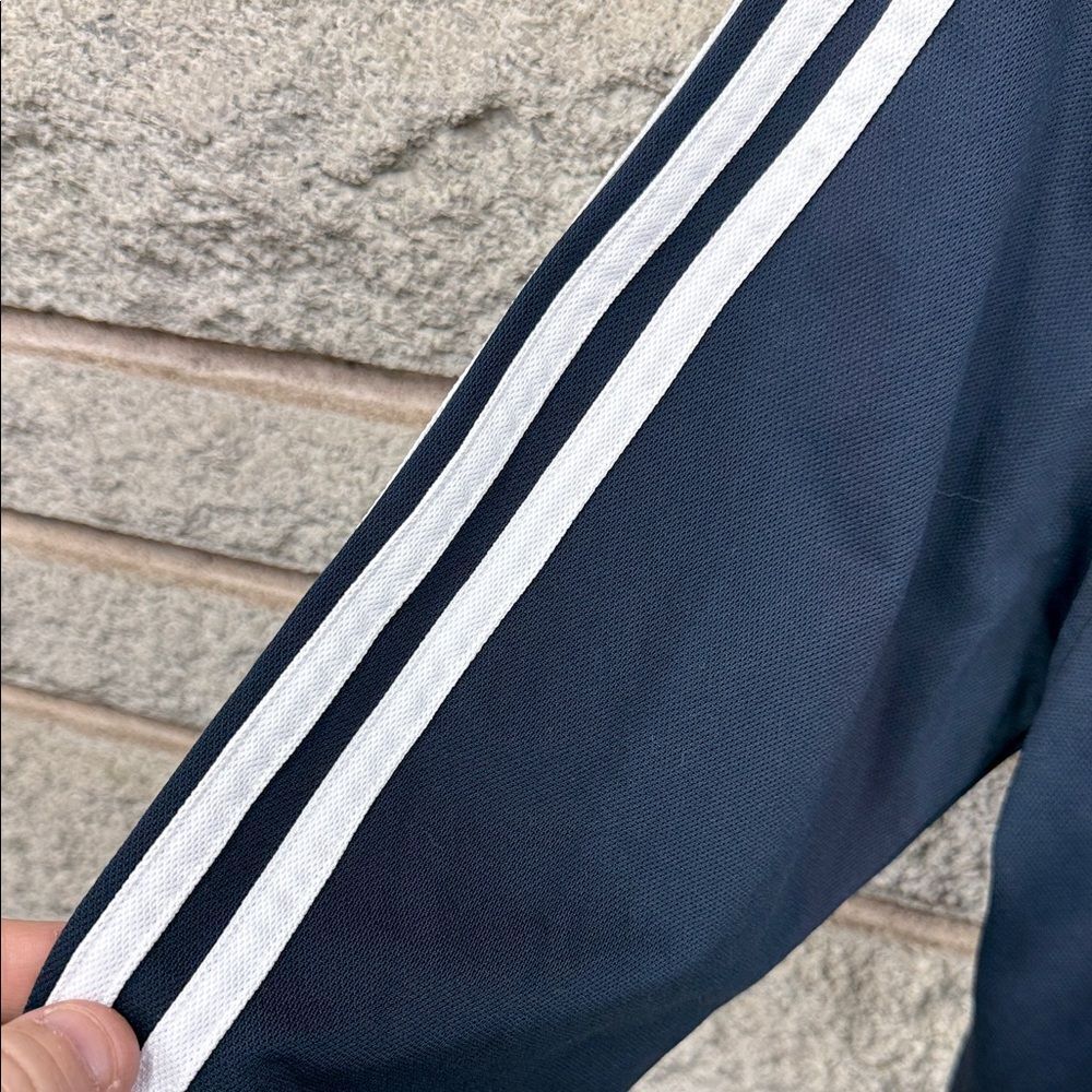 Adidas Dark Blue Half-Zip Top with White Accents - Picture 2 of 6